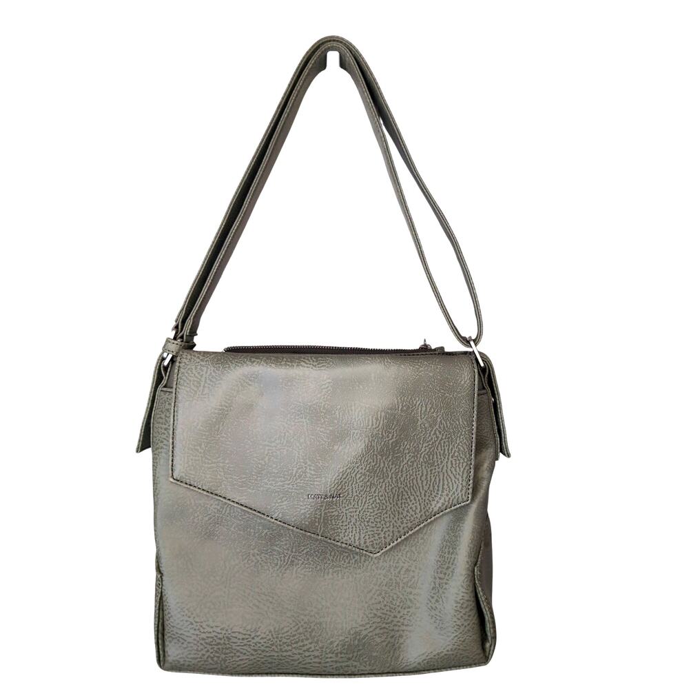 Matt And Nat Crossbody Bag Green Gray Vegan Leather Minimalist Shoulder Bag